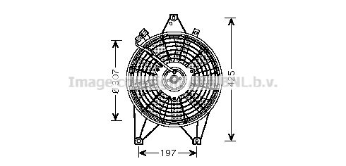 AVA QUALITY COOLING Вентилятор, охлаждение двигателя KA7511